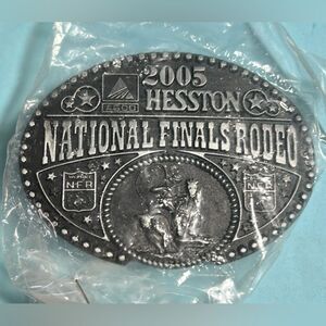 2005 Hesston NFR National Finals Rodeo Men’s Western Belt Buckle NEW